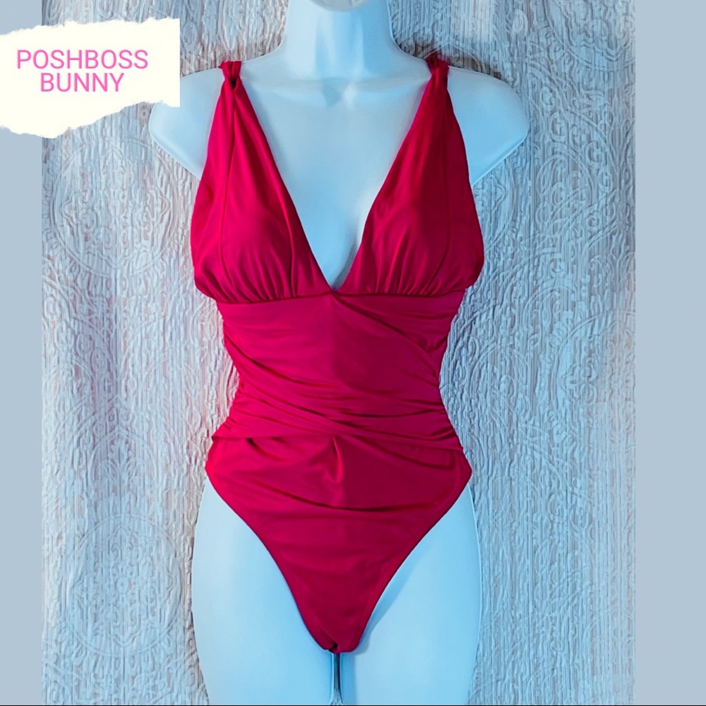 Red One Piece La Blanca Swimsuit